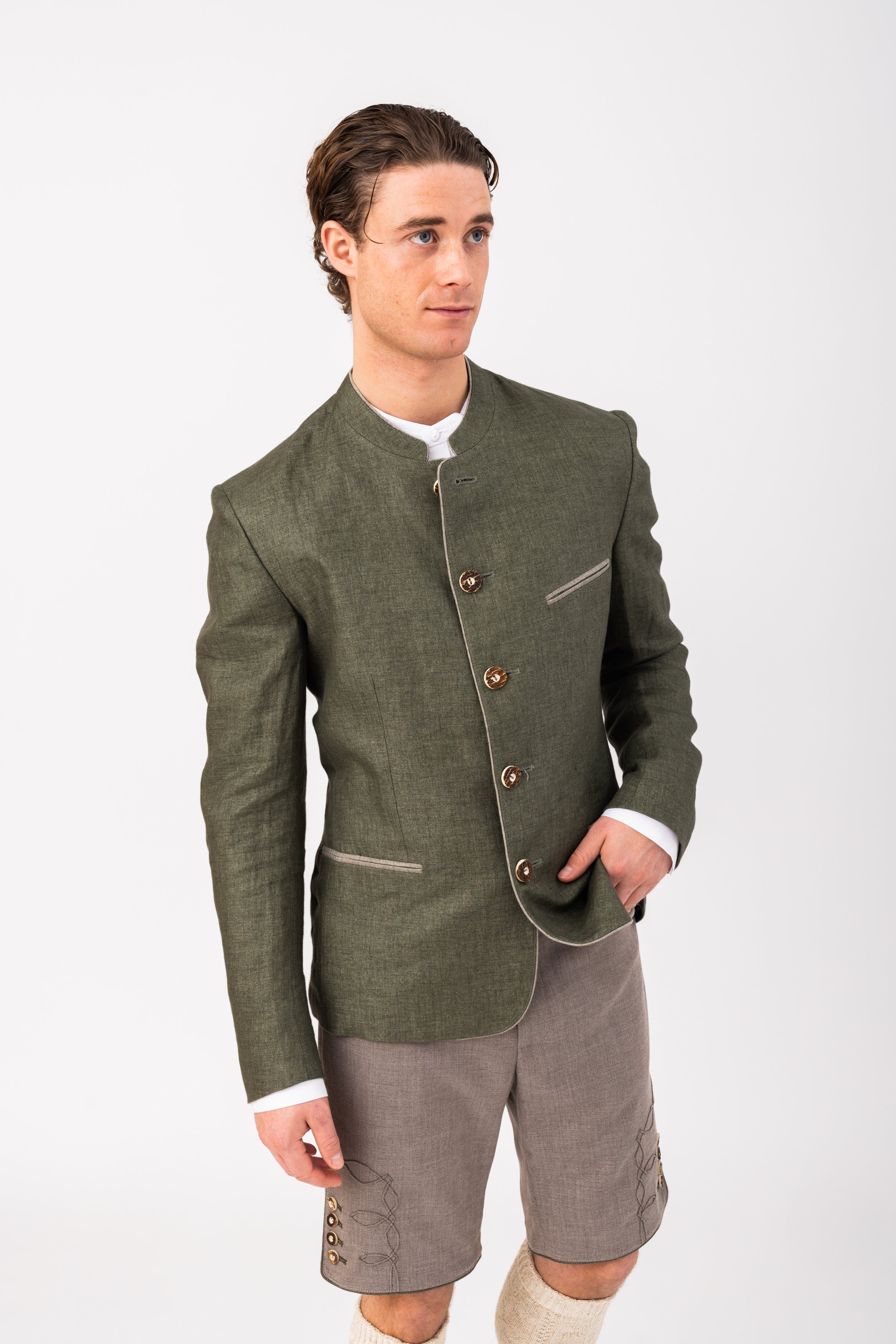 Herren Jacke Leinen Jonas