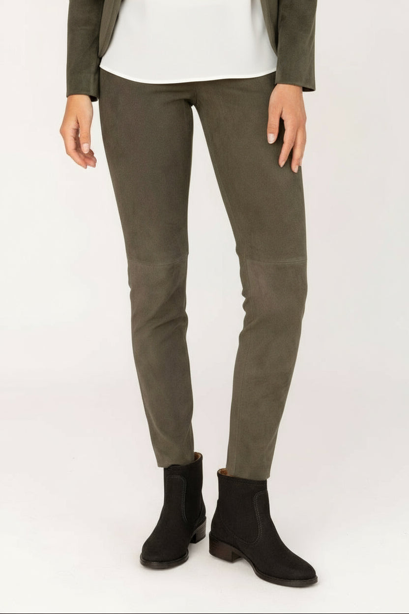 Damen Leder Leggings Leda