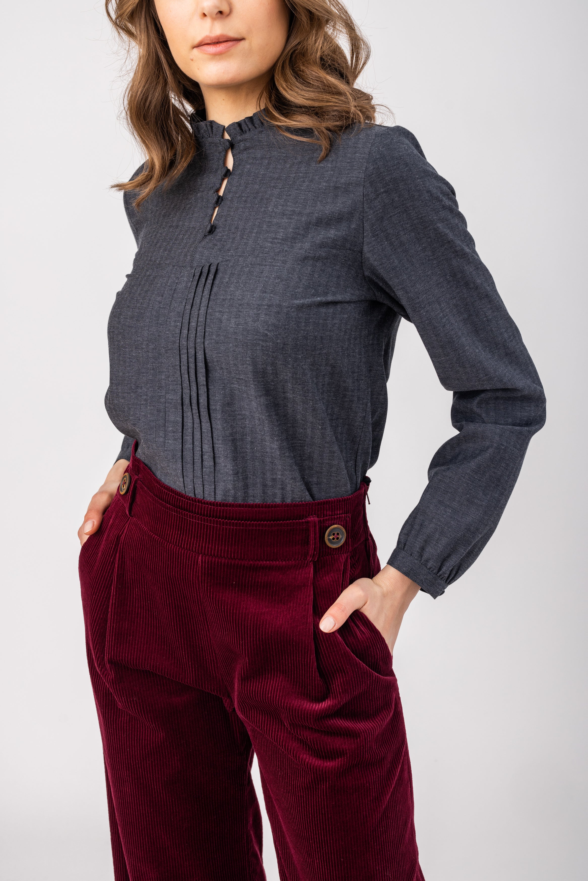 Damen Bluse Lyocell Barbarella