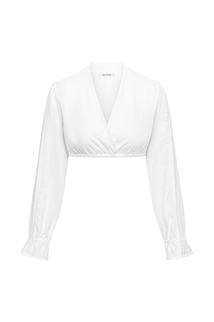 Damen Dirndlbluse Gila Langarm